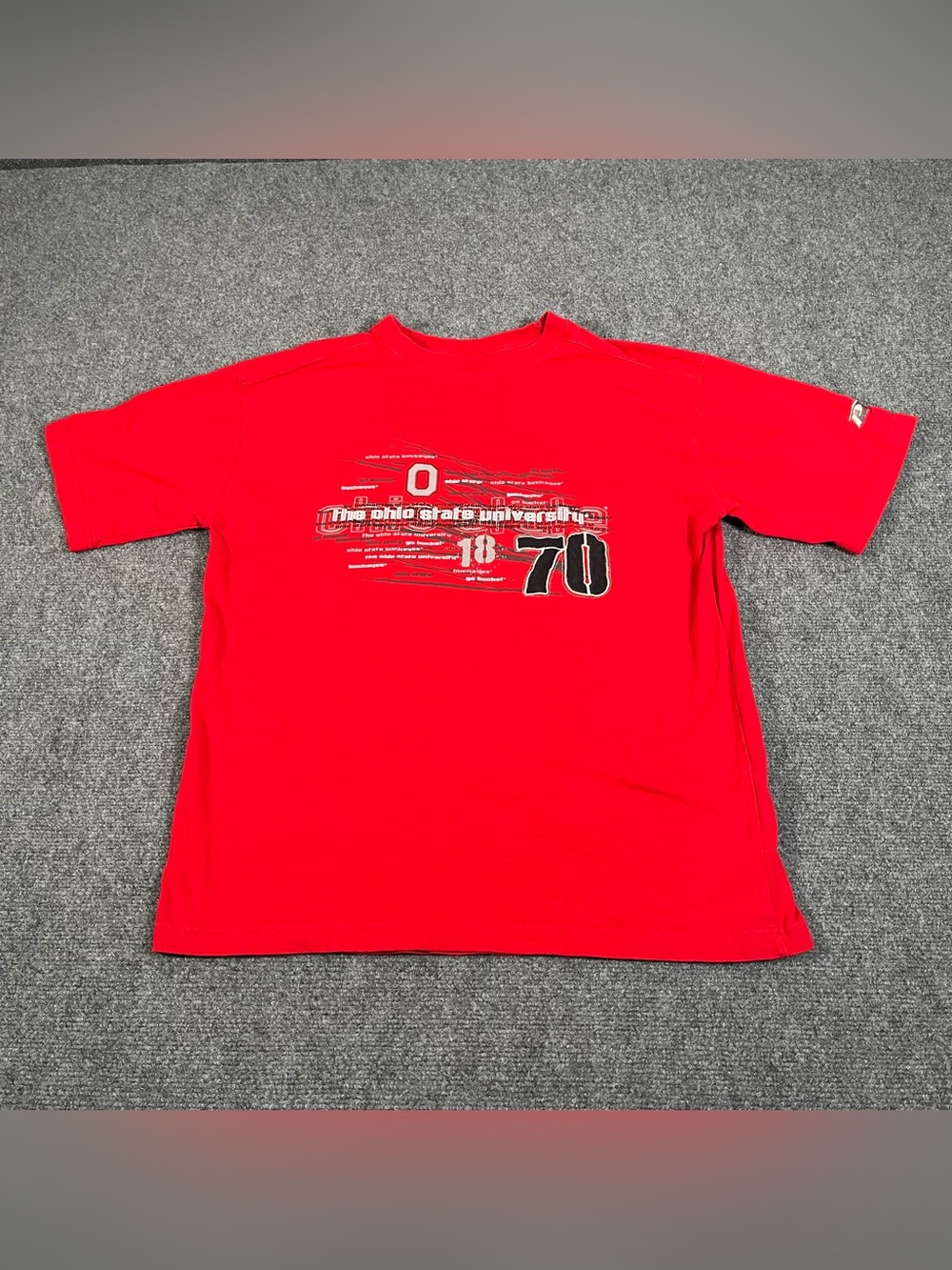 Vintage Ohio State Buckeyes Shirt Men’s Large Red Y2K NCAA Football Collegiate